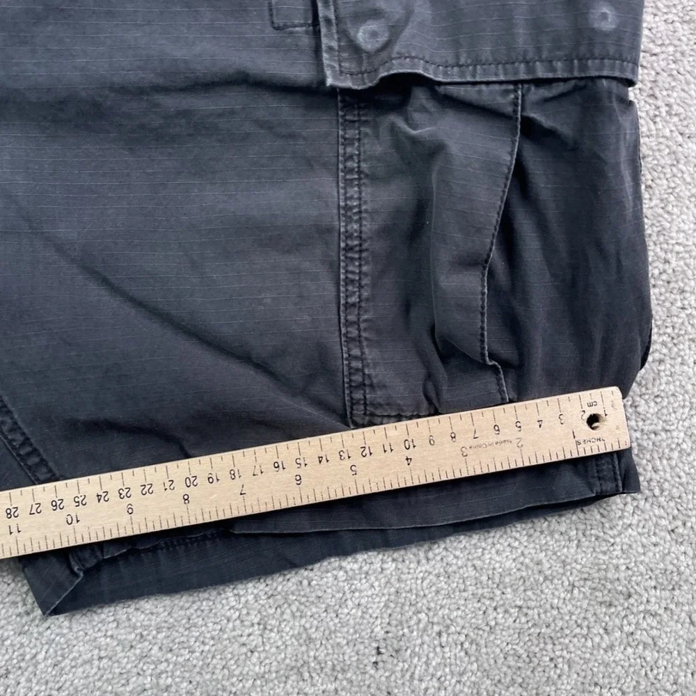 Levis Shorts Mens 36 Grey Cargo Utility Ripstop Tactical Flap Pockets‎